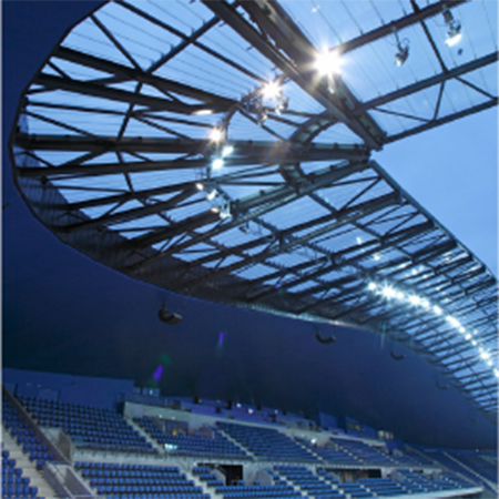 ETFE stressed skin membrane at Stade Oceane